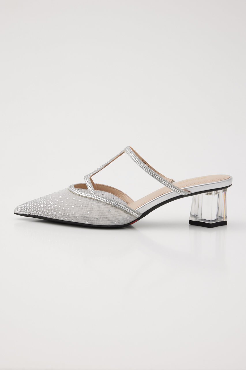 【スタッカート/STACCATO】のバブエラシースルーミュール インテリア・キッズ・メンズ・レディースファッション・服の通販 founy(ファニー) 　ファッション　Fashion　レディースファッション　Fashion for Women　サンダル　Sandals, Summer Shoes　ストーン　Stone, Gem-Like　フォルム　Silhouette, Form　ラップ　Wrap, Wrap Design　シルバー|ID: prp329100004610646 ipo3291000000034939991