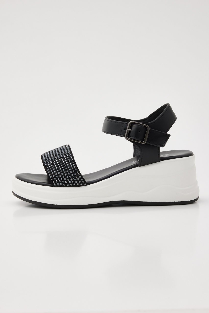 【スタッカート/STACCATO】のフーゴスポーティーヒールサンダル 人気、トレンドファッション・服の通販 founy(ファニー) 　ファッション　Fashion　レディースファッション　Fashion for Women　おすすめ　Recommended / Our Picks　サンダル　Sandals, Summer Shoes　シルバー　Silver, Metallic Silver　ストーン　Stone, Gem-Like　トレンド　Trend, Trending Now　エレガント 上品　Elegant　今季　This Season, Current Season　軽量　Lightweight, Ultra Light　 other-1|ID: prp329100004610647 ipo3291000000035944088