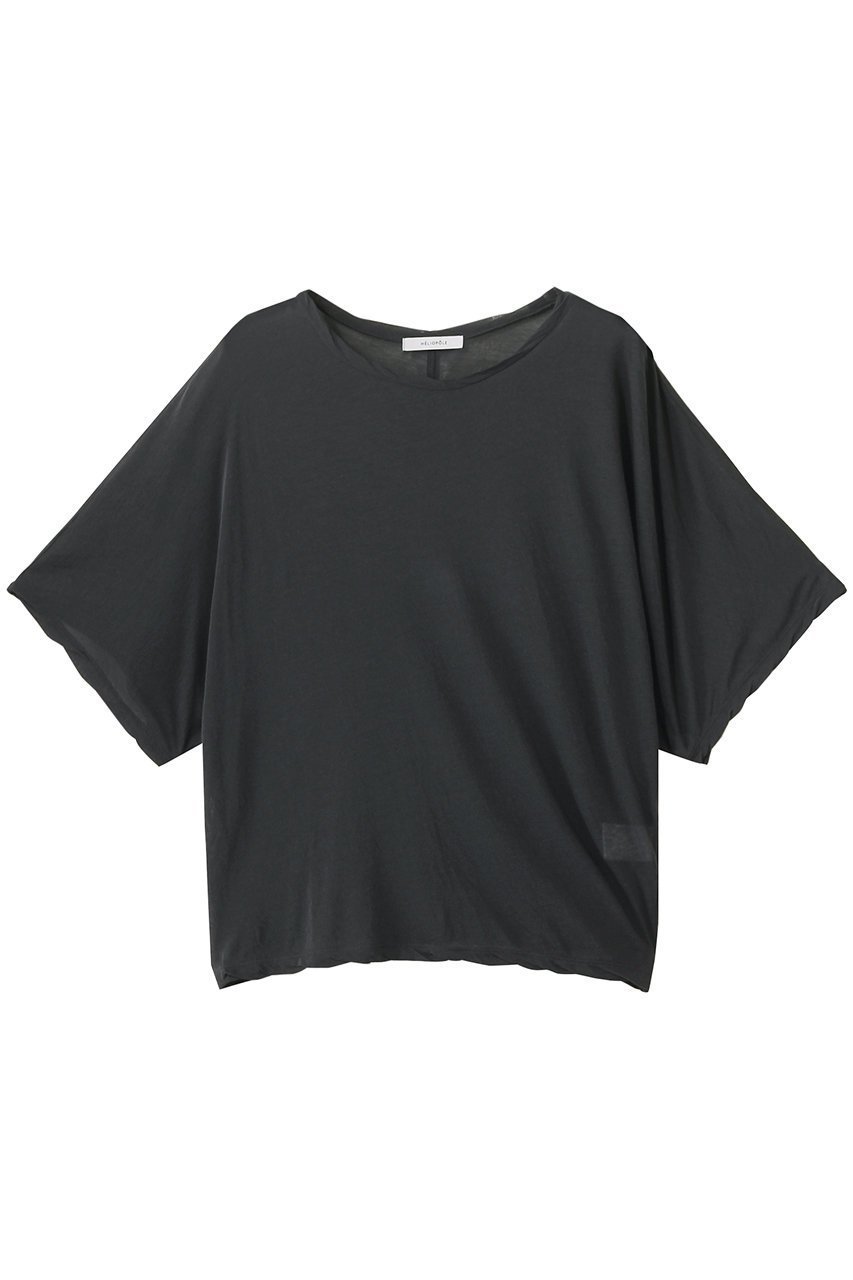 【エリオポール/heliopole】のシアーコットン ドルマンスリーブTシャツ インテリア・キッズ・メンズ・レディースファッション・服の通販 founy(ファニー) 　ファッション　Fashion　レディースファッション　Fashion for Women　トップス・カットソー　Cut & Sew Tops　シャツ・ブラウス・オフィスカジュアル　Elegant Blouses & Button-Ups　ロングTシャツ・Tシャツ　Longline T-Shirts & Tees　カットソー・ベーシックTシャツ　Cut-and-Sewn Tops / Stretch Tees & Basics　2025年　2025　2025-2026秋冬・A/W　Autumn/Winter 2025–26 AW25–26　ショート　Short, Short Length　スリーブ　Sleeve, Long Sleeve / Short Sleeve　トレンド　Trend, Trending Now　ボトム　Bottoms, Lower Wear　定番　Standard, Basic Item　A/W・秋冬　Autumn/Winter　チャコールグレー|ID: prp329100004610649 ipo3291000000032989372