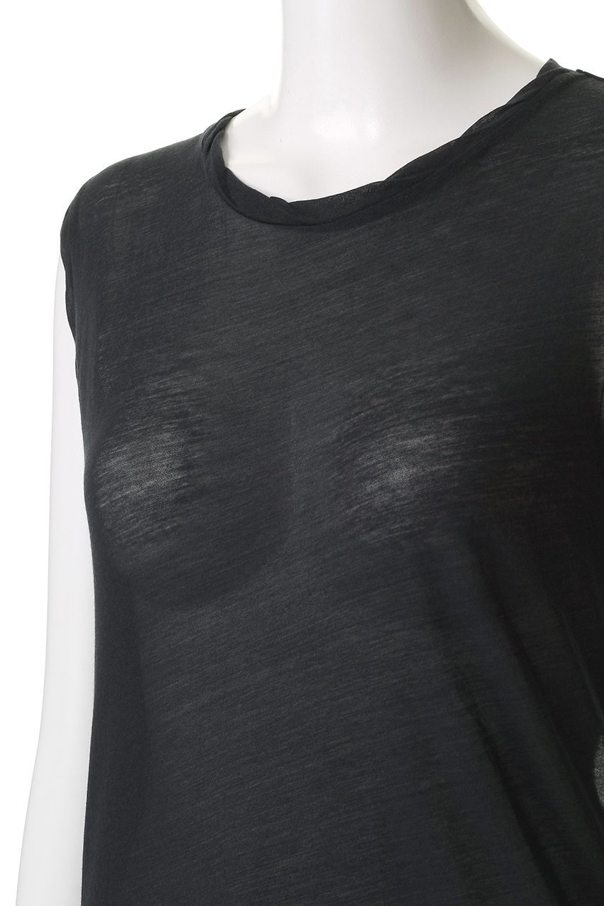 【エリオポール/heliopole】のシアーコットンスリーブレスTシャツ 人気、トレンドファッション・服の通販 founy(ファニー) 　ファッション　Fashion　レディースファッション　Fashion for Women　トップス・カットソー　Cut & Sew Tops　キャミソール&ノースリーブ　Camisoles & Sleeveless Tops　シャツ・ブラウス・オフィスカジュアル　Elegant Blouses & Button-Ups　ロングTシャツ・Tシャツ　Longline T-Shirts & Tees　カットソー・ベーシックTシャツ　Cut-and-Sewn Tops / Stretch Tees & Basics　2025年　2025　2025-2026秋冬・A/W　Autumn/Winter 2025–26 AW25–26　インナー　Innerwear　キャミソール　Camisole, Spaghetti Strap Top　シンプル　Simple, Minimal　スリーブ　Sleeve, Long Sleeve / Short Sleeve　タンク　Tank Top, Sleeveless Top　トレンド　Trend, Trending Now　A/W・秋冬　Autumn/Winter　other-5|ID: prp329100004610650 ipo3291000000032989383
