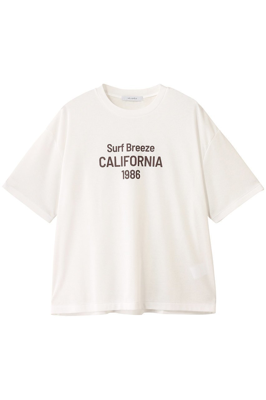 【エリオポール/heliopole】のCALIFORNIA ロゴTシャツ インテリア・キッズ・メンズ・レディースファッション・服の通販 founy(ファニー) 　ファッション　Fashion　レディースファッション　Fashion for Women　トップス・カットソー　Cut & Sew Tops　シャツ・ブラウス・オフィスカジュアル　Elegant Blouses & Button-Ups　ロングTシャツ・Tシャツ　Longline T-Shirts & Tees　カットソー・ベーシックTシャツ　Cut-and-Sewn Tops / Stretch Tees & Basics　シアー　Sheer, See-Through　ショート　Short, Short Length　シンプル　Simple, Minimal　スリーブ　Sleeve, Long Sleeve / Short Sleeve　ホワイト|ID: prp329100004610651 ipo3291000000035676631