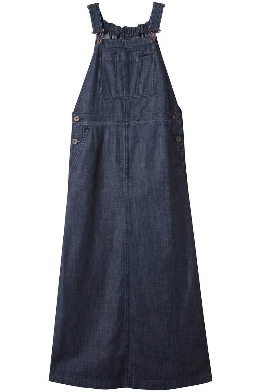 【マックスマーラ/Max Mara】の【Weekend Max Mara】KISS デニムドレス 人気、トレンドファッション・服の通販 founy(ファニー) 　ファッション　Fashion　レディースファッション　Fashion for Women　ワンピース　Dresses　フォーマル・パーティードレス・結婚式用ドレス　Elegant & Casual Dresses　チュニック　Tunic Tops & Dresses　ギャザー　Gathered, Ruffled　サスペンダー　Suspenders, Braces　チュニック　Tunic, Long Top　デニム　Denim, Jeans Material　ドレス　Dress, One-Piece　パッチ　Patch, Appliqué　フレア　Flare, Flared　ポケット　Pocket, Pocket Detail　ロング　Long, Long-Length　 other-1|ID: prp329100004610657 ipo3291000000036225395