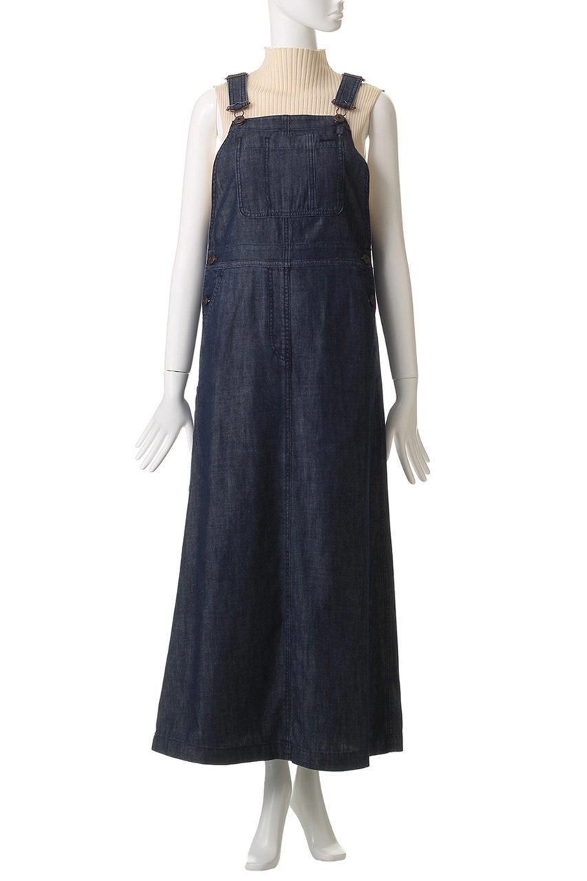 【マックスマーラ/Max Mara】の【Weekend Max Mara】KISS デニムドレス 人気、トレンドファッション・服の通販 founy(ファニー) 　ファッション　Fashion　レディースファッション　Fashion for Women　ワンピース　Dresses　フォーマル・パーティードレス・結婚式用ドレス　Elegant & Casual Dresses　チュニック　Tunic Tops & Dresses　ギャザー　Gathered, Ruffled　サスペンダー　Suspenders, Braces　チュニック　Tunic, Long Top　デニム　Denim, Jeans Material　ドレス　Dress, One-Piece　パッチ　Patch, Appliqué　フレア　Flare, Flared　ポケット　Pocket, Pocket Detail　ロング　Long, Long-Length　other-2|ID: prp329100004610657 ipo3291000000036225397