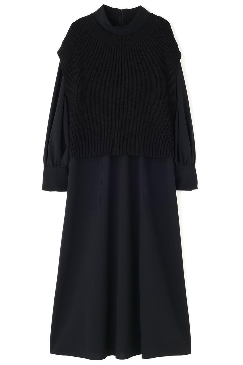 【アドーア/ADORE】のサイロスパンウールワンピース 人気、トレンドファッション・服の通販 founy(ファニー) 　ファッション　Fashion　レディースファッション　Fashion for Women　ワンピース　Dresses　チュニック　Tunic Tops & Dresses　スタンダード　Standard, Basic　チュニック　Tunic, Long Top　ハイネック　High Neck, Mock Neck　ベスト　Vest, Waistcoat　ミックス　Mix, Mixed Style　リブニット　Rib Knit, Ribbed Knit　ロング　Long, Long-Length　再入荷　Restock / Back in Stock　 other-1|ID: prp329100004610667 ipo3291000000034990605