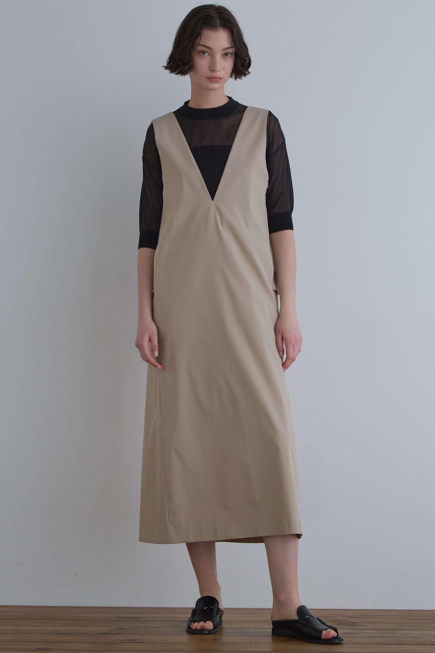 【ル フィル/LE PHIL】の《LE PHIL》ストレッチツイルジャンパースカート 人気、トレンドファッション・服の通販 founy(ファニー) 　ファッション　Fashion　レディースファッション　Fashion for Women　スカート　Skirts　ワンピース　Dresses　スタンダード　Standard, Basic　ストレッチ　Stretch, Stretchy Fabric　チュニック　Tunic, Long Top　ツイル　Twist, Twisted Detail　バランス　Balance, Style Balance　フレア　Flare, Flared　フロント　Front, Front Design　ロング　Long, Long-Length　other-3|ID: prp329100004610668 ipo3291000000032989538