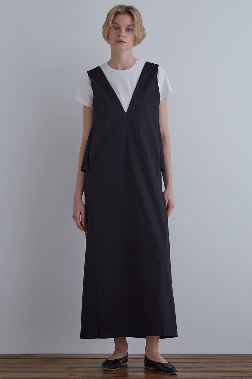 【ル フィル/LE PHIL】の《LE PHIL》ストレッチツイルジャンパースカート 人気、トレンドファッション・服の通販 founy(ファニー) 　ファッション　Fashion　レディースファッション　Fashion for Women　スカート　Skirts　ワンピース　Dresses　スタンダード　Standard, Basic　ストレッチ　Stretch, Stretchy Fabric　チュニック　Tunic, Long Top　ツイル　Twist, Twisted Detail　バランス　Balance, Style Balance　フレア　Flare, Flared　フロント　Front, Front Design　ロング　Long, Long-Length　other-3|ID: prp329100004610668 ipo3291000000035470282