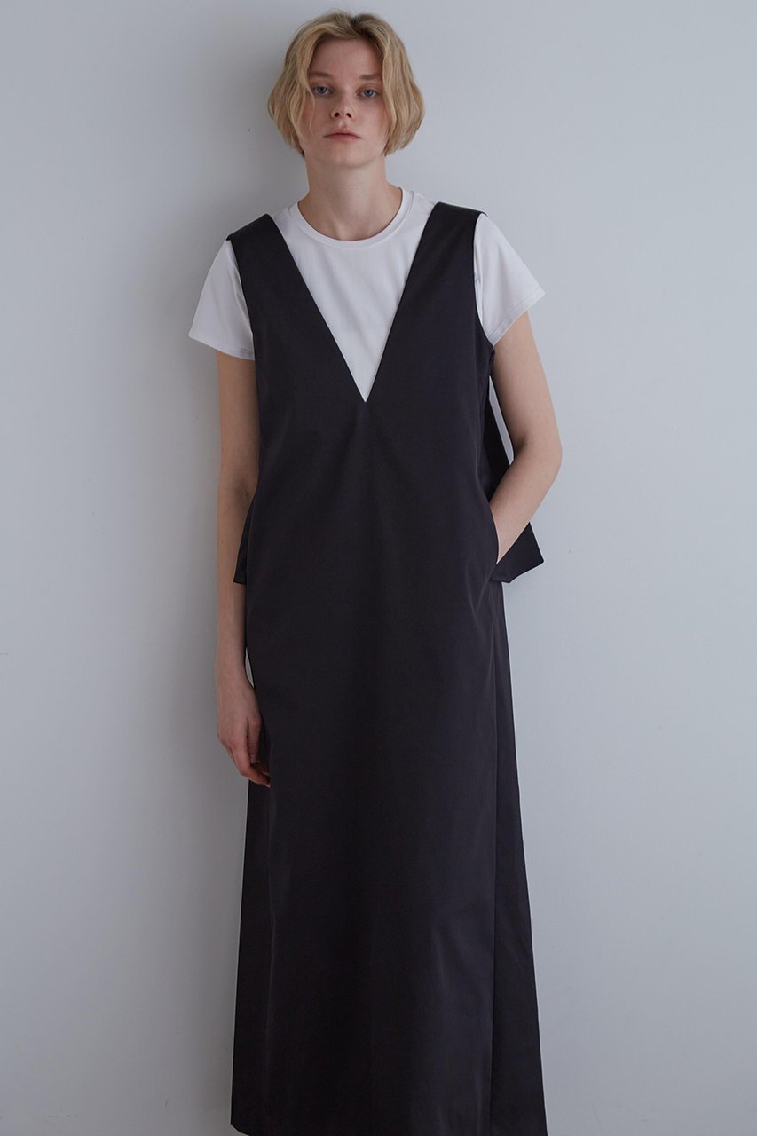 【ル フィル/LE PHIL】の《LE PHIL》ストレッチツイルジャンパースカート 人気、トレンドファッション・服の通販 founy(ファニー) 　ファッション　Fashion　レディースファッション　Fashion for Women　スカート　Skirts　ワンピース　Dresses　スタンダード　Standard, Basic　ストレッチ　Stretch, Stretchy Fabric　チュニック　Tunic, Long Top　ツイル　Twist, Twisted Detail　バランス　Balance, Style Balance　フレア　Flare, Flared　フロント　Front, Front Design　ロング　Long, Long-Length　other-6|ID: prp329100004610668 ipo3291000000035470285