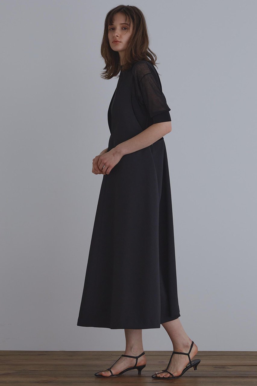 【ル フィル/LE PHIL】のライトツイルジャンパースカート 人気、トレンドファッション・服の通販 founy(ファニー) 　ファッション　Fashion　レディースファッション　Fashion for Women　スカート　Skirts　ワンピース　Dresses　インナー　Innerwear　シンプル　Simple, Minimal　スタンダード　Standard, Basic　チュニック　Tunic, Long Top　ツイル　Twist, Twisted Detail　フレア　Flare, Flared　ベーシック　Basic, Essential　ロング　Long, Long-Length　other-3|ID: prp329100004610670 ipo3291000000032989553