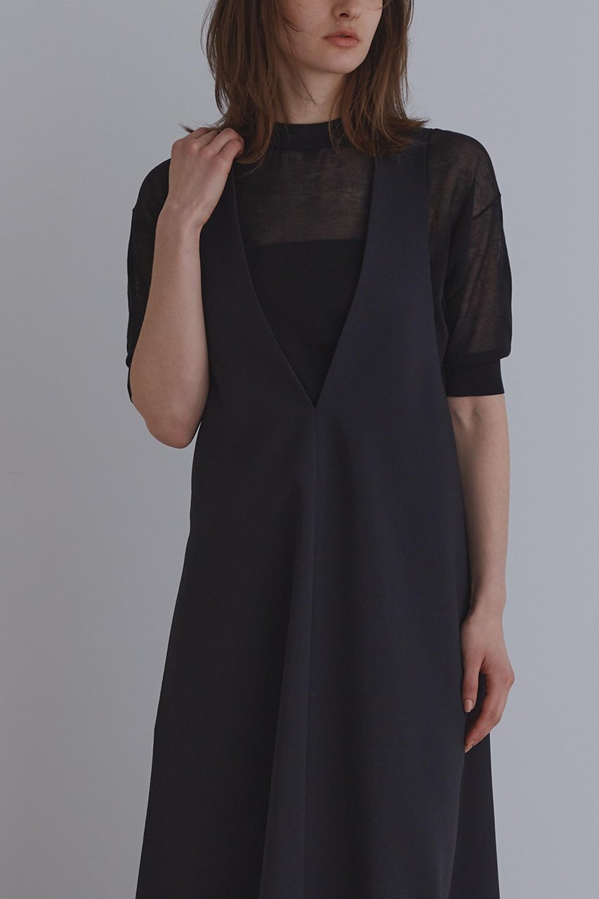 【ル フィル/LE PHIL】のライトツイルジャンパースカート 人気、トレンドファッション・服の通販 founy(ファニー) 　ファッション　Fashion　レディースファッション　Fashion for Women　スカート　Skirts　ワンピース　Dresses　インナー　Innerwear　シンプル　Simple, Minimal　スタンダード　Standard, Basic　チュニック　Tunic, Long Top　ツイル　Twist, Twisted Detail　フレア　Flare, Flared　ベーシック　Basic, Essential　ロング　Long, Long-Length　other-5|ID: prp329100004610670 ipo3291000000035511411