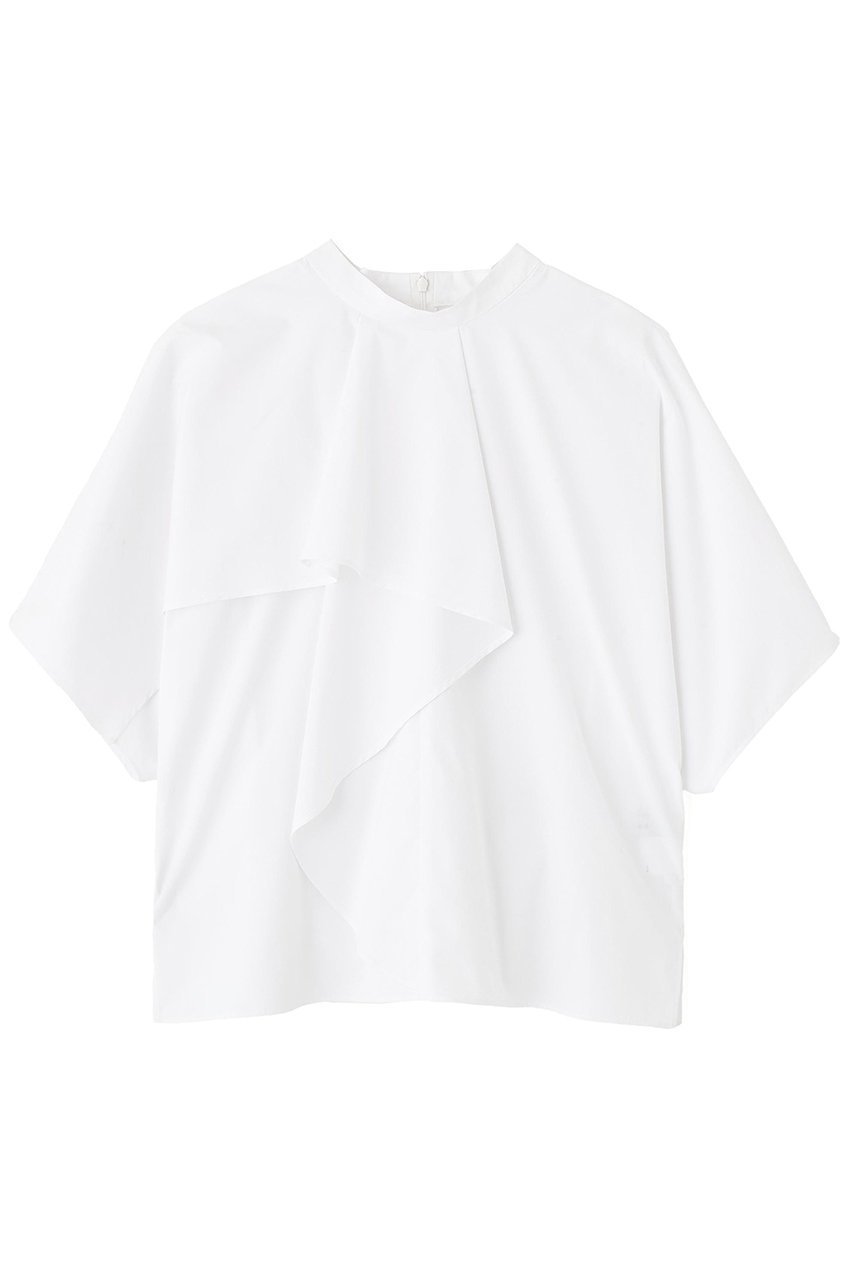 【アドーア/ADORE】のクリスピーコットンブラウス インテリア・キッズ・メンズ・レディースファッション・服の通販 founy(ファニー) 　ファッション　Fashion　レディースファッション　Fashion for Women　トップス・カットソー　Cut & Sew Tops　シャツ・ブラウス・オフィスカジュアル　Elegant Blouses & Button-Ups　コンパクト　Compact, Small Size　ショート　Short, Short Length　スリーブ　Sleeve, Long Sleeve / Short Sleeve　タンブラー　Tumbler, Travel Mug　ブロード　Broadcloth, Fine Cotton　ボトム　Bottoms, Lower Wear　ミックス　Mix, Mixed Style　ラッフル　Ruffle, Frill　新作・新入荷　New Arrivals / New In　ホワイト|ID: prp329100004610672 ipo3291000000032989568