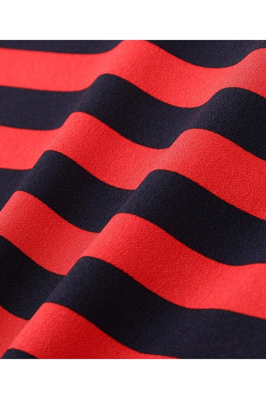 【アドーア/ADORE】のボーダープリントブラウス 人気、トレンドファッション・服の通販 founy(ファニー) 　ファッション　Fashion　レディースファッション　Fashion for Women　トップス・カットソー　Cut & Sew Tops　シャツ・ブラウス・オフィスカジュアル　Elegant Blouses & Button-Ups　ショート　Short, Short Length　シルク　Silk, 100% Silk　ジョーゼット　Georgette, Semi-Sheer Fabric　スリーブ　Sleeve, Long Sleeve / Short Sleeve　ハンド　Hand, Handmade　プリント　Print, Printed Pattern　ボーダー　Border, Stripe　モチーフ　Motif, Design Theme　エレガント 上品　Elegant　新作・新入荷　New Arrivals / New In　other-4|ID: prp329100004610674 ipo3291000000032989587