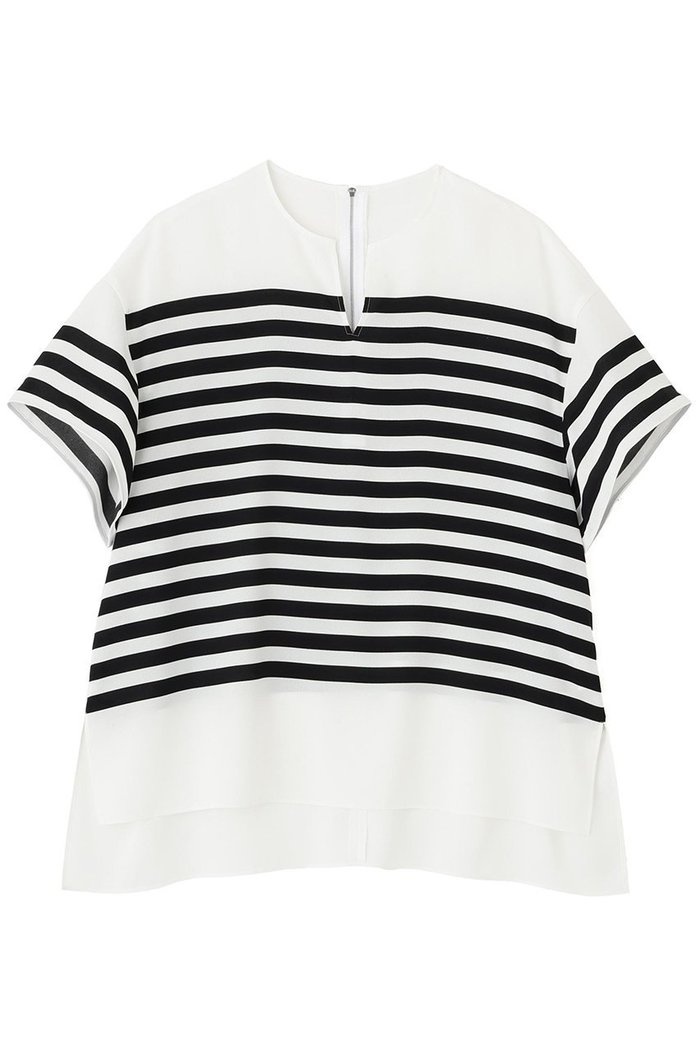 【アドーア/ADORE】のボーダープリントブラウス インテリア・キッズ・メンズ・レディースファッション・服の通販 founy(ファニー) https://founy.com/ ファッション Fashion レディースファッション Fashion for Women トップス・カットソー Cut & Sew Tops シャツ・ブラウス・オフィスカジュアル Elegant Blouses & Button-Ups ショート Short, Short Length シルク Silk, 100% Silk ジョーゼット Georgette, Semi-Sheer Fabric スリーブ Sleeve, Long Sleeve / Short Sleeve ハンド Hand, Handmade プリント Print, Printed Pattern ボーダー Border, Stripe モチーフ Motif, Design Theme エレガント 上品 Elegant |ID: prp329100004610674 ipo3291000000034321564