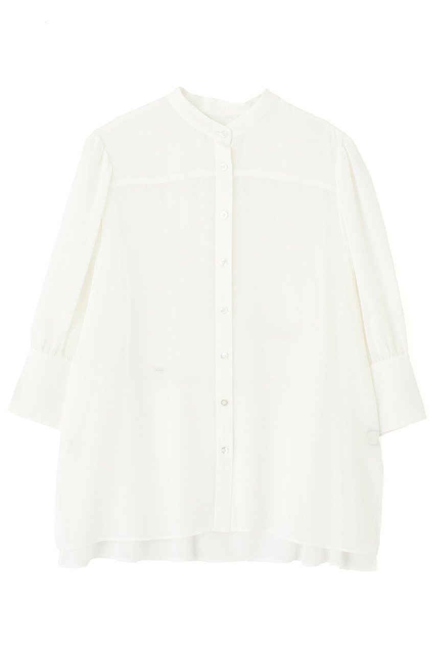 【アドーア/ADORE】のソフトシフォンジョーゼットブラウス 人気、トレンドファッション・服の通販 founy(ファニー) 　ファッション　Fashion　レディースファッション　Fashion for Women　トップス・カットソー　Cut & Sew Tops　シャツ・ブラウス・オフィスカジュアル　Elegant Blouses & Button-Ups　インナー　Innerwear　ギャザー　Gathered, Ruffled　シフォン　Chiffon, Lightweight Fabric　ショート　Short, Short Length　シンプル　Simple, Minimal　スリーブ　Sleeve, Long Sleeve / Short Sleeve　ドレープ　Drape, Draping Fabric　新作・新入荷　New Arrivals / New In　 other-1|ID: prp329100004610675 ipo3291000000032989588