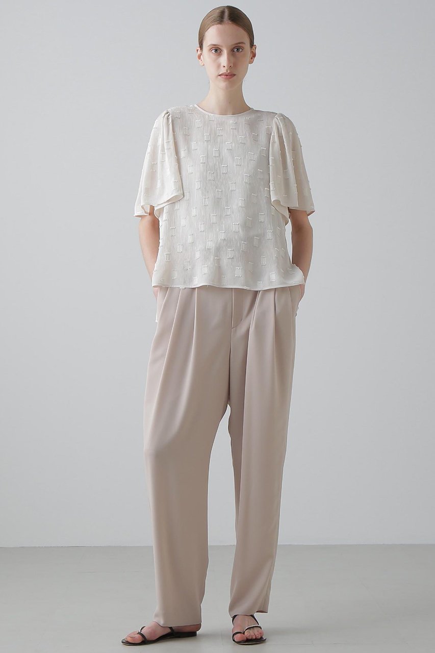 【アドーア/ADORE】のフィネストラジャガードブラウス 人気、トレンドファッション・服の通販 founy(ファニー) 　ファッション　Fashion　レディースファッション　Fashion for Women　トップス・カットソー　Cut & Sew Tops　シャツ・ブラウス・オフィスカジュアル　Elegant Blouses & Button-Ups　おすすめ　Recommended / Our Picks　ショート　Short, Short Length　ジャカード／ジャガード　Jacquard, Woven Pattern　スクエア　Square, Square Shape　スリーブ　Sleeve, Long Sleeve / Short Sleeve　セットアップ　Set-Up, Coordinated Outfit　モチーフ　Motif, Design Theme　エレガント 上品　Elegant　other-3|ID: prp329100004610676 ipo3291000000034695247