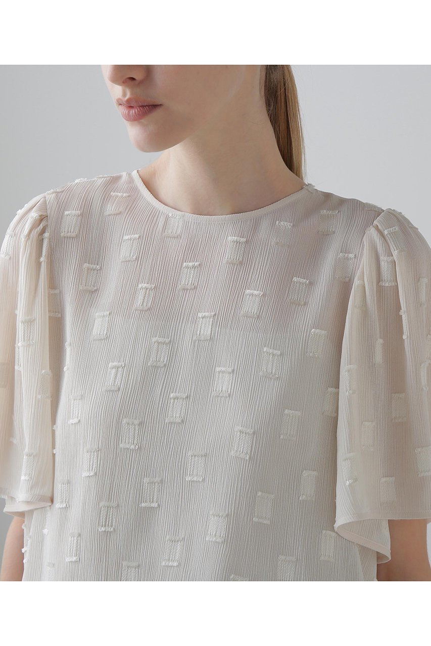 【アドーア/ADORE】のフィネストラジャガードブラウス 人気、トレンドファッション・服の通販 founy(ファニー) 　ファッション　Fashion　レディースファッション　Fashion for Women　トップス・カットソー　Cut & Sew Tops　シャツ・ブラウス・オフィスカジュアル　Elegant Blouses & Button-Ups　おすすめ　Recommended / Our Picks　ショート　Short, Short Length　ジャカード／ジャガード　Jacquard, Woven Pattern　スクエア　Square, Square Shape　スリーブ　Sleeve, Long Sleeve / Short Sleeve　セットアップ　Set-Up, Coordinated Outfit　モチーフ　Motif, Design Theme　エレガント 上品　Elegant　other-6|ID: prp329100004610676 ipo3291000000034695251