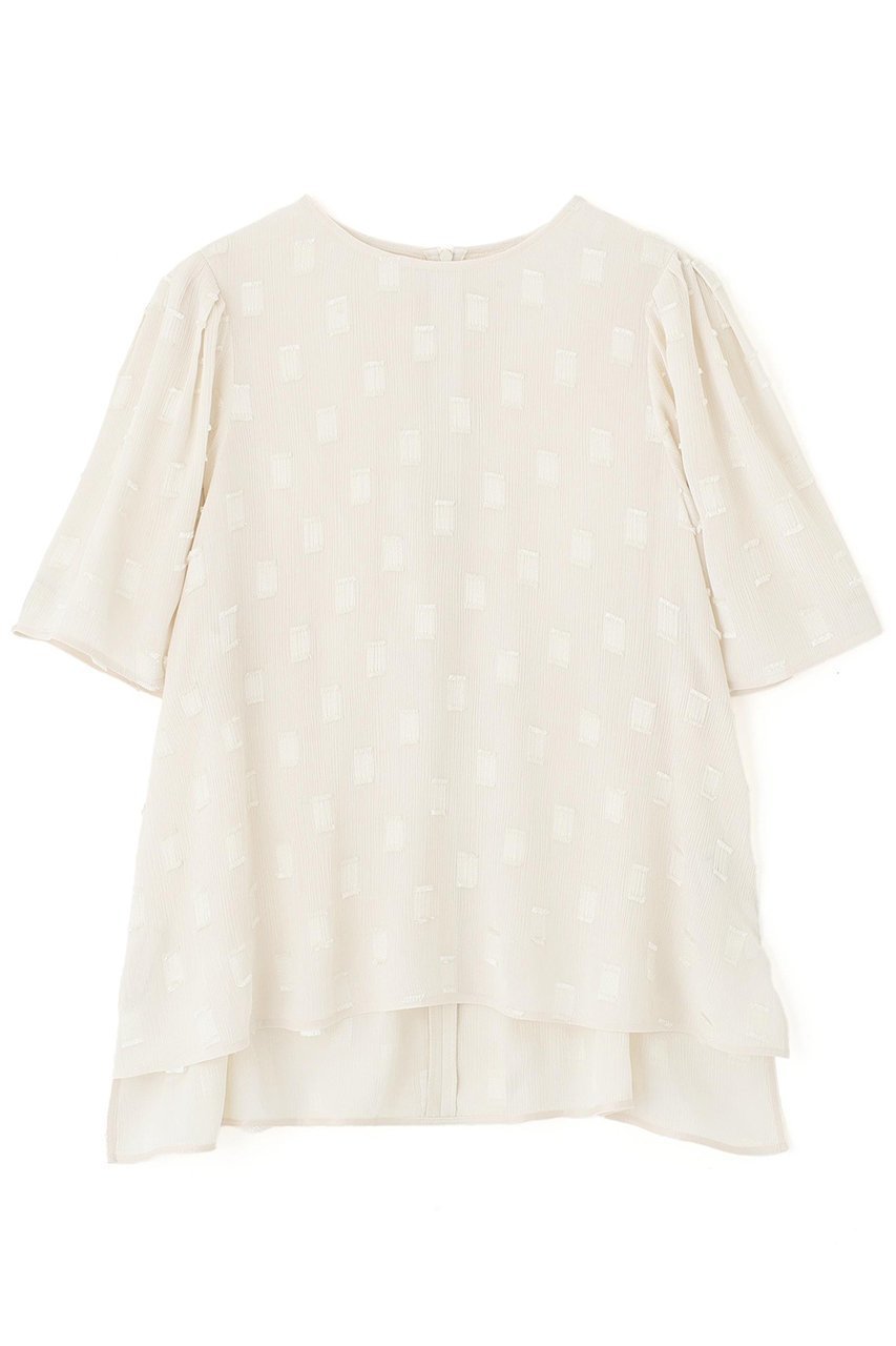 【アドーア/ADORE】のフィネストラジャガードブラウス インテリア・キッズ・メンズ・レディースファッション・服の通販 founy(ファニー) 　ファッション　Fashion　レディースファッション　Fashion for Women　トップス・カットソー　Cut & Sew Tops　シャツ・ブラウス・オフィスカジュアル　Elegant Blouses & Button-Ups　おすすめ　Recommended / Our Picks　ショート　Short, Short Length　ジャカード／ジャガード　Jacquard, Woven Pattern　スクエア　Square, Square Shape　スリーブ　Sleeve, Long Sleeve / Short Sleeve　セットアップ　Set-Up, Coordinated Outfit　モチーフ　Motif, Design Theme　エレガント 上品　Elegant　ホワイト|ID: prp329100004610676 ipo3291000000034990484