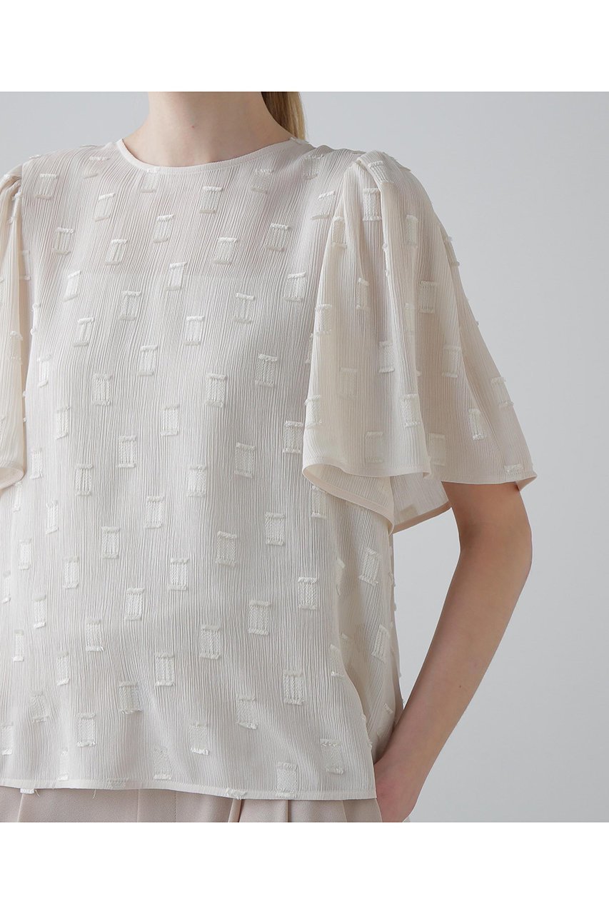 【アドーア/ADORE】のフィネストラジャガードブラウス 人気、トレンドファッション・服の通販 founy(ファニー) 　ファッション　Fashion　レディースファッション　Fashion for Women　トップス・カットソー　Cut & Sew Tops　シャツ・ブラウス・オフィスカジュアル　Elegant Blouses & Button-Ups　おすすめ　Recommended / Our Picks　ショート　Short, Short Length　ジャカード／ジャガード　Jacquard, Woven Pattern　スクエア　Square, Square Shape　スリーブ　Sleeve, Long Sleeve / Short Sleeve　セットアップ　Set-Up, Coordinated Outfit　モチーフ　Motif, Design Theme　エレガント 上品　Elegant　other-7|ID: prp329100004610676 ipo3291000000034990490