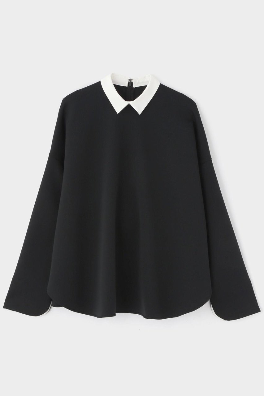 【ル フィル/LE PHIL】のスキューバーダンボールブラウス インテリア・キッズ・メンズ・レディースファッション・服の通販 founy(ファニー) 　ファッション　Fashion　レディースファッション　Fashion for Women　トップス・カットソー　Cut & Sew Tops　シャツ・ブラウス・オフィスカジュアル　Elegant Blouses & Button-Ups　カフス　Cuff Design　サークル　Circle, Round Design　スリーブ　Sleeve, Long Sleeve / Short Sleeve　ドレープ　Drape, Draping Fabric　パターン　Pattern, Design Print　フォルム　Silhouette, Form　ロング　Long, Long-Length　エレガント 上品　Elegant　ブラック|ID: prp329100004610677 ipo3291000000032989606