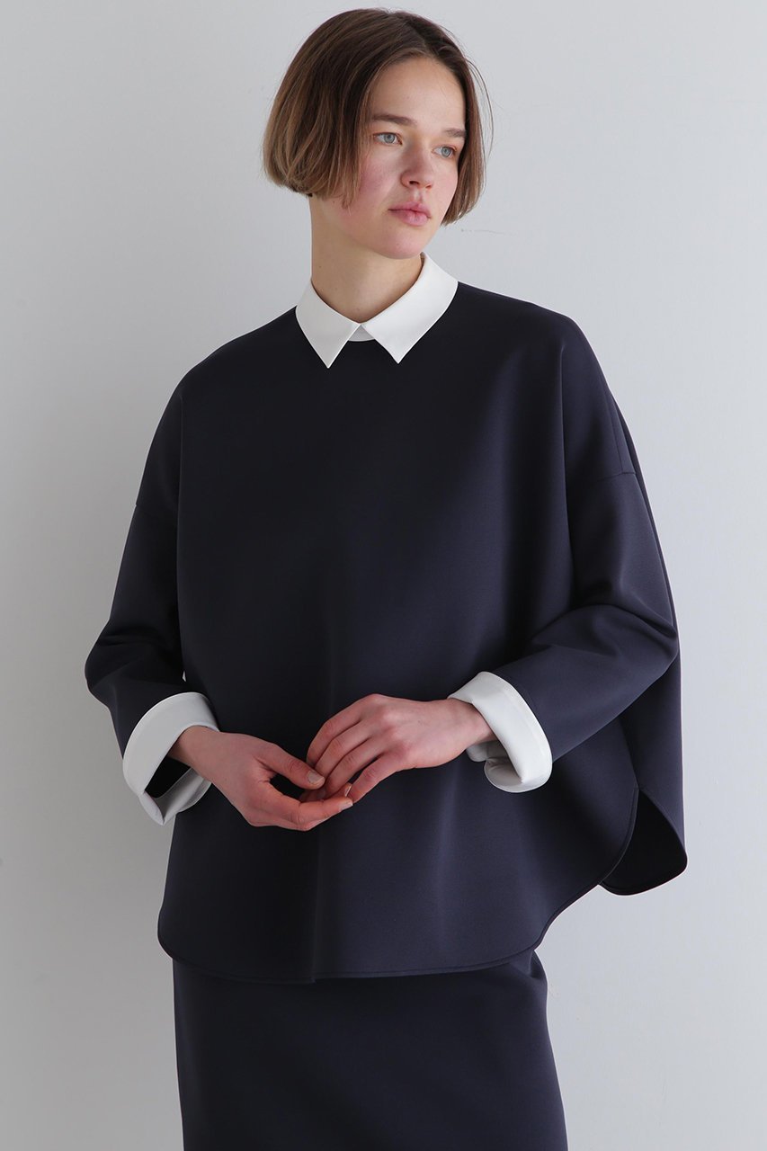 【ル フィル/LE PHIL】のスキューバーダンボールブラウス 人気、トレンドファッション・服の通販 founy(ファニー) 　ファッション　Fashion　レディースファッション　Fashion for Women　トップス・カットソー　Cut & Sew Tops　シャツ・ブラウス・オフィスカジュアル　Elegant Blouses & Button-Ups　カフス　Cuff Design　サークル　Circle, Round Design　スリーブ　Sleeve, Long Sleeve / Short Sleeve　ドレープ　Drape, Draping Fabric　パターン　Pattern, Design Print　フォルム　Silhouette, Form　ロング　Long, Long-Length　エレガント 上品　Elegant　other-2|ID: prp329100004610677 ipo3291000000032989608