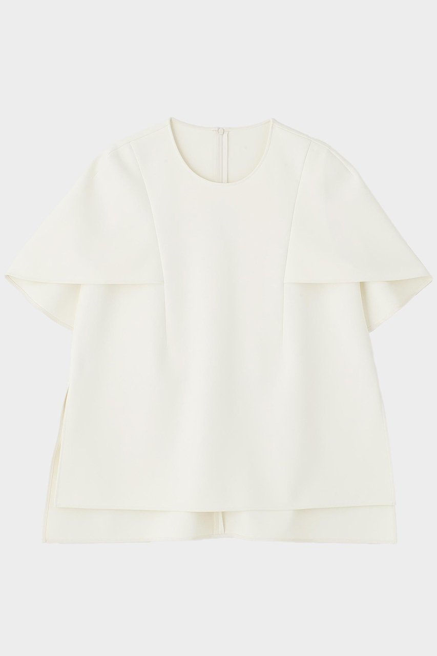 【ル フィル/LE PHIL】のライトダンボールケープブラウス 人気、トレンドファッション・服の通販 founy(ファニー) 　ファッション　Fashion　レディースファッション　Fashion for Women　トップス・カットソー　Cut & Sew Tops　シャツ・ブラウス・オフィスカジュアル　Elegant Blouses & Button-Ups　おすすめ　Recommended / Our Picks　コンパクト　Compact, Small Size　ショート　Short, Short Length　ストレッチ　Stretch, Stretchy Fabric　スリット　Slit, Slit Detail　スリーブ　Sleeve, Long Sleeve / Short Sleeve　新作・新入荷　New Arrivals / New In　 other-1|ID: prp329100004610678 ipo3291000000032989611