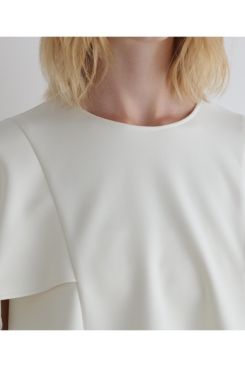【ル フィル/LE PHIL】のライトダンボールケープブラウス 人気、トレンドファッション・服の通販 founy(ファニー) 　ファッション　Fashion　レディースファッション　Fashion for Women　トップス・カットソー　Cut & Sew Tops　シャツ・ブラウス・オフィスカジュアル　Elegant Blouses & Button-Ups　おすすめ　Recommended / Our Picks　コンパクト　Compact, Small Size　ショート　Short, Short Length　ストレッチ　Stretch, Stretchy Fabric　スリット　Slit, Slit Detail　スリーブ　Sleeve, Long Sleeve / Short Sleeve　新作・新入荷　New Arrivals / New In　other-6|ID: prp329100004610678 ipo3291000000032989617