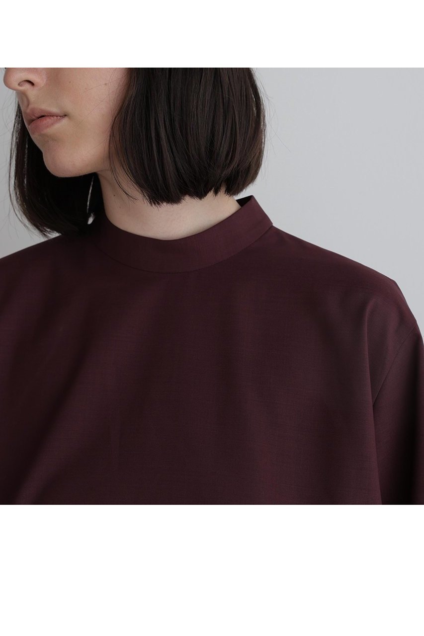 【ル フィル/LE PHIL】のドライウールハーフスリーブブラウス 人気、トレンドファッション・服の通販 founy(ファニー) 　ファッション　Fashion　レディースファッション　Fashion for Women　トップス・カットソー　Cut & Sew Tops　シャツ・ブラウス・オフィスカジュアル　Elegant Blouses & Button-Ups　おすすめ　Recommended / Our Picks　ショート　Short, Short Length　シンプル　Simple, Minimal　スタンド　Stand Collar, Upright Stand　スリーブ　Sleeve, Long Sleeve / Short Sleeve　セットアップ　Set-Up, Coordinated Outfit　フェミニン　Feminine, Girly　フレア　Flare, Flared　リボン　Ribbon, Bow　ワイド　Wide, Wide Fit　半袖　Short Sleeve, Half Sleeve　夏　Summer　新作・新入荷　New Arrivals / New In　other-6|ID: prp329100004610679 ipo3291000000032989627