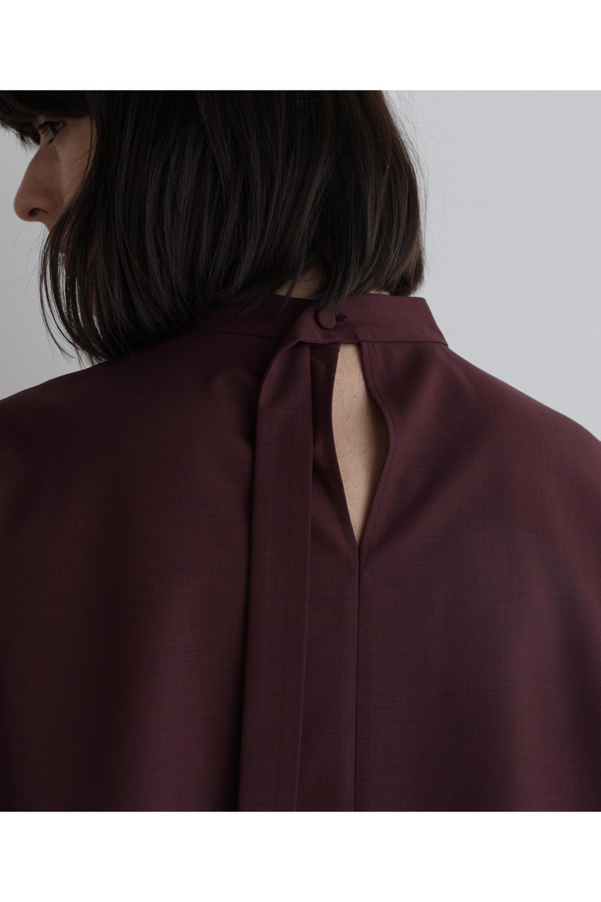 【ル フィル/LE PHIL】のドライウールハーフスリーブブラウス 人気、トレンドファッション・服の通販 founy(ファニー) 　ファッション　Fashion　レディースファッション　Fashion for Women　トップス・カットソー　Cut & Sew Tops　シャツ・ブラウス・オフィスカジュアル　Elegant Blouses & Button-Ups　おすすめ　Recommended / Our Picks　ショート　Short, Short Length　シンプル　Simple, Minimal　スタンド　Stand Collar, Upright Stand　スリーブ　Sleeve, Long Sleeve / Short Sleeve　セットアップ　Set-Up, Coordinated Outfit　フェミニン　Feminine, Girly　フレア　Flare, Flared　リボン　Ribbon, Bow　ワイド　Wide, Wide Fit　半袖　Short Sleeve, Half Sleeve　夏　Summer　新作・新入荷　New Arrivals / New In　other-8|ID: prp329100004610679 ipo3291000000032989629
