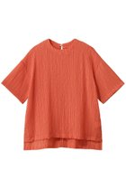 【エリオポール/heliopole】のシアーサッカーTEE ブラウス 人気、トレンドファッション・服の通販 founy(ファニー) ファッション Fashion レディースファッション Fashion for Women トップス・カットソー Cut & Sew Tops シャツ・ブラウス・オフィスカジュアル Elegant Blouses & Button-Ups 2025年 2025 2025-2026秋冬・A/W Autumn/Winter 2025–26 AW25–26 シアー Sheer, See-Through ショート Short, Short Length スリット Slit, Slit Detail スリーブ Sleeve, Long Sleeve / Short Sleeve デニム Denim, Jeans Material 夏 Summer A/W・秋冬 Autumn/Winter thumbnail オレンジ|ID: prp329100004610680 ipo3291000000032989631