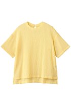 【エリオポール/heliopole】のシアーサッカーTEE ブラウス 人気、トレンドファッション・服の通販 founy(ファニー) ファッション Fashion レディースファッション Fashion for Women トップス・カットソー Cut & Sew Tops シャツ・ブラウス・オフィスカジュアル Elegant Blouses & Button-Ups 2025年 2025 2025-2026秋冬・A/W Autumn/Winter 2025–26 AW25–26 シアー Sheer, See-Through ショート Short, Short Length スリット Slit, Slit Detail スリーブ Sleeve, Long Sleeve / Short Sleeve デニム Denim, Jeans Material 夏 Summer A/W・秋冬 Autumn/Winter thumbnail イエロー|ID: prp329100004610680 ipo3291000000032989632