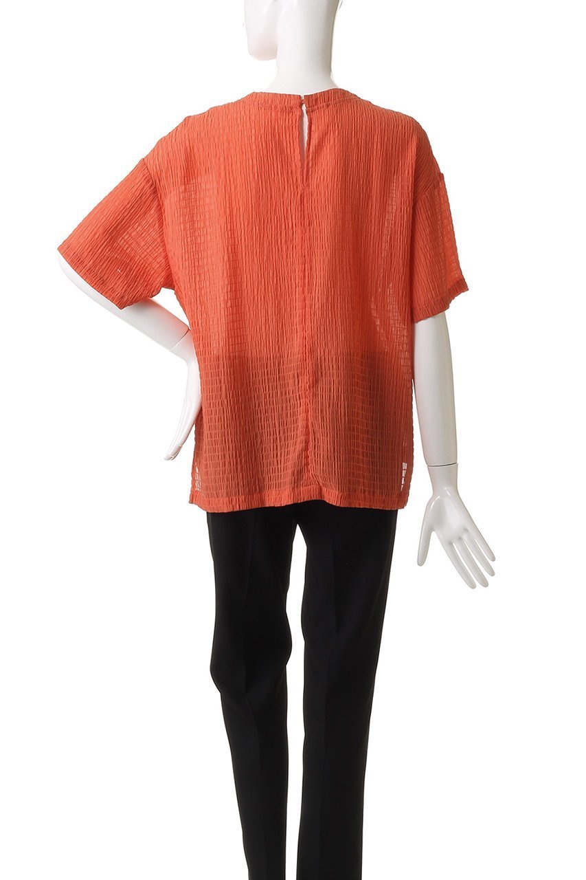 【エリオポール/heliopole】のシアーサッカーTEE ブラウス 人気、トレンドファッション・服の通販 founy(ファニー) 　ファッション　Fashion　レディースファッション　Fashion for Women　トップス・カットソー　Cut & Sew Tops　シャツ・ブラウス・オフィスカジュアル　Elegant Blouses & Button-Ups　2025年　2025　2025-2026秋冬・A/W　Autumn/Winter 2025–26 AW25–26　シアー　Sheer, See-Through　ショート　Short, Short Length　スリット　Slit, Slit Detail　スリーブ　Sleeve, Long Sleeve / Short Sleeve　デニム　Denim, Jeans Material　夏　Summer　A/W・秋冬　Autumn/Winter　other-4|ID: prp329100004610680 ipo3291000000032989636