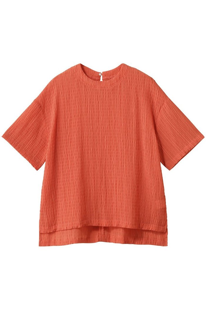 【エリオポール/heliopole】のシアーサッカーTEE ブラウス インテリア・キッズ・メンズ・レディースファッション・服の通販 founy(ファニー) https://founy.com/ ファッション Fashion レディースファッション Fashion for Women トップス・カットソー Cut & Sew Tops シャツ・ブラウス・オフィスカジュアル Elegant Blouses & Button-Ups シアー Sheer, See-Through ショート Short, Short Length スリット Slit, Slit Detail スリーブ Sleeve, Long Sleeve / Short Sleeve デニム Denim, Jeans Material 夏 Summer |ID: prp329100004610680 ipo3291000000036140522