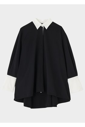 【ル フィル/LE PHIL】のバイカラーテントブラウス 人気、トレンドファッション・服の通販 founy(ファニー) ファッション Fashion レディースファッション Fashion for Women トップス・カットソー Cut & Sew Tops シャツ・ブラウス・オフィスカジュアル Elegant Blouses & Button-Ups カットソー Cut and Sewn Top シンプル Simple, Minimal スポーティ Sporty, Casual Athletic スリーブ Sleeve, Long Sleeve / Short Sleeve バランス Balance, Style Balance フェミニン Feminine, Girly フレア Flare, Flared ボトム Bottoms, Lower Wear ミックス Mix, Mixed Style ロング Long, Long-Length エレガント 上品 Elegant 新作・新入荷 New Arrivals / New In |ID:prp329100004610683