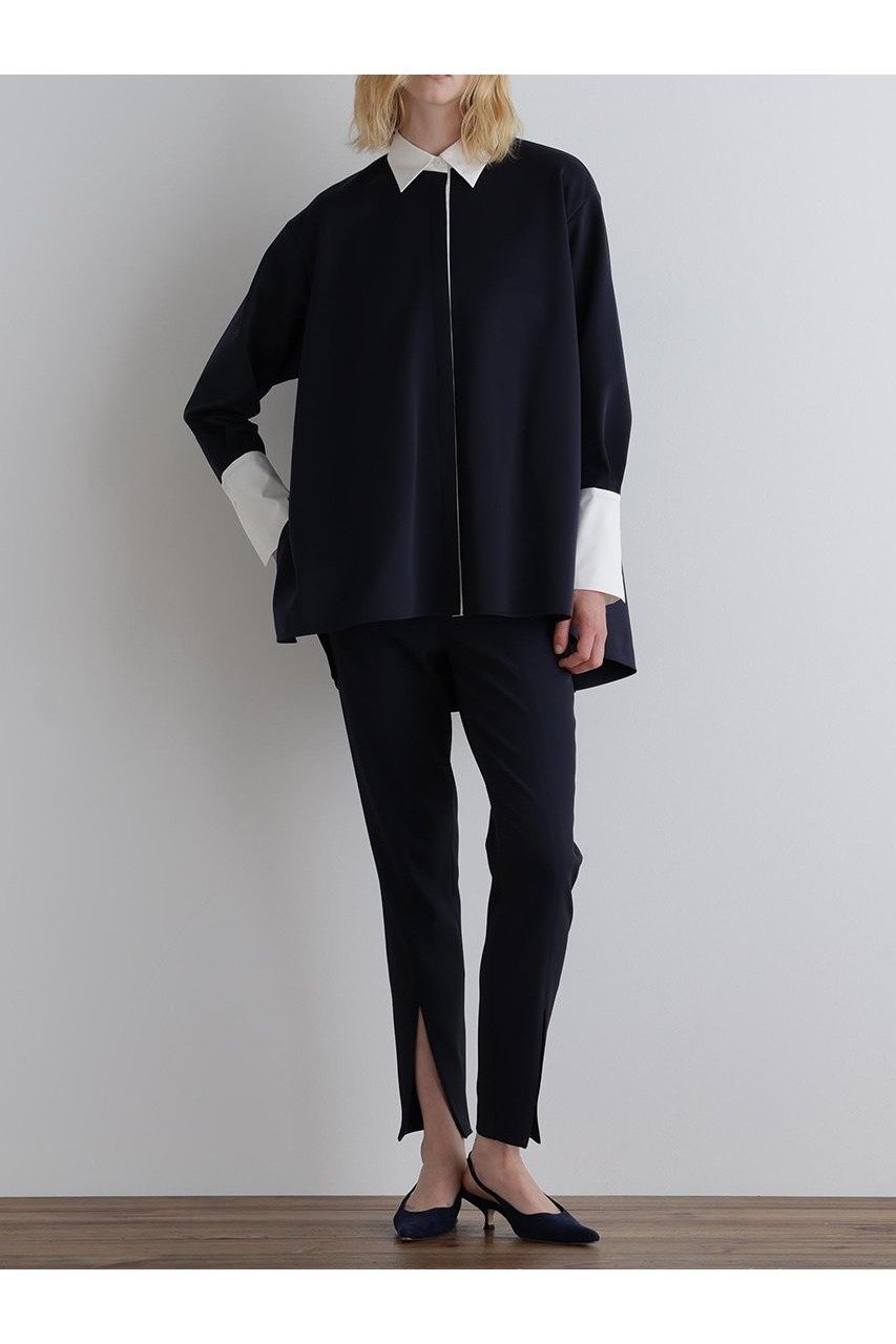 【ル フィル/LE PHIL】のバイカラーテントブラウス 人気、トレンドファッション・服の通販 founy(ファニー) 　ファッション　Fashion　レディースファッション　Fashion for Women　トップス・カットソー　Cut & Sew Tops　シャツ・ブラウス・オフィスカジュアル　Elegant Blouses & Button-Ups　カットソー　Cut and Sewn Top　シンプル　Simple, Minimal　スポーティ　Sporty, Casual Athletic　スリーブ　Sleeve, Long Sleeve / Short Sleeve　バランス　Balance, Style Balance　フェミニン　Feminine, Girly　フレア　Flare, Flared　ボトム　Bottoms, Lower Wear　ミックス　Mix, Mixed Style　ロング　Long, Long-Length　エレガント 上品　Elegant　新作・新入荷　New Arrivals / New In　other-4|ID: prp329100004610683 ipo3291000000032989659