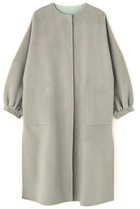 【アドーア/ADORE】のバイカラーリバーコート 人気、トレンドファッション・服の通販 founy(ファニー) ファッション Fashion レディースファッション Fashion for Women アウター Coat / Outerwear Collection コート・ロングコート・ピーコート Long Coats, Peacoats & More インナー Innerwear スタンダード Standard, Basic スリーブ Sleeve, Long Sleeve / Short Sleeve バランス Balance, Style Balance フロント Front, Front Design ロング Long, Long-Length エレガント 上品 Elegant A/W・秋冬 Autumn/Winter thumbnail グレー|ID: prp329100004610688 ipo3291000000035883284