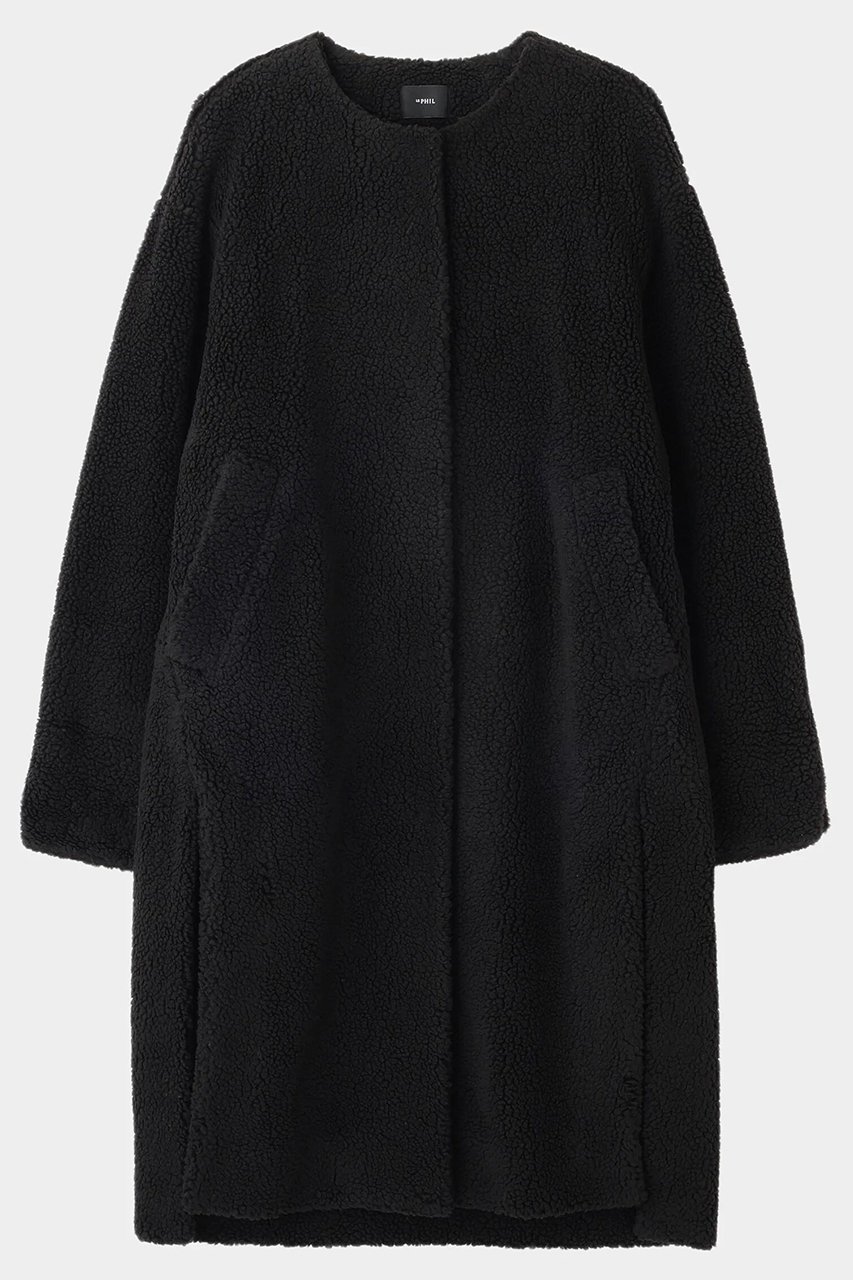 【ル フィル/LE PHIL】の《LE PHIL SPORTS》ボアパイルロングコート 人気、トレンドファッション・服の通販 founy(ファニー) 　ファッション　Fashion　レディースファッション　Fashion for Women　アウター　Coat / Outerwear Collection　コート・ロングコート・ピーコート　Long Coats, Peacoats & More　スタンダード　Standard, Basic　スリット　Slit, Slit Detail　フェイクファー　Faux Fur, Imitation Fur　メッシュ　Mesh, Net Fabric　ロング　Long, Long-Length　エレガント 上品　Elegant　新作・新入荷　New Arrivals / New In　 other-1|ID: prp329100004610689 ipo3291000000032989686