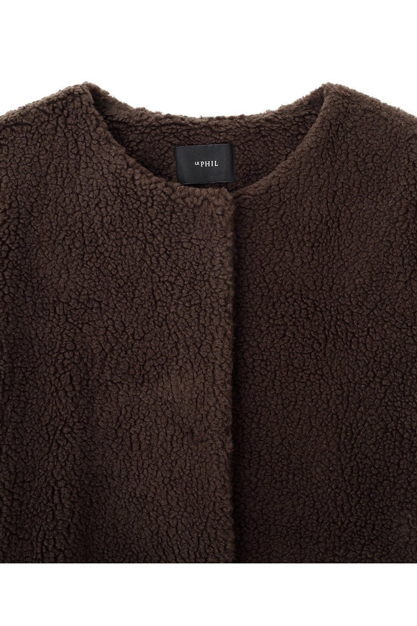 【ル フィル/LE PHIL】の《LE PHIL SPORTS》ボアパイルロングコート 人気、トレンドファッション・服の通販 founy(ファニー) 　ファッション　Fashion　レディースファッション　Fashion for Women　アウター　Coat / Outerwear Collection　コート・ロングコート・ピーコート　Long Coats, Peacoats & More　スタンダード　Standard, Basic　スリット　Slit, Slit Detail　フェイクファー　Faux Fur, Imitation Fur　メッシュ　Mesh, Net Fabric　ロング　Long, Long-Length　エレガント 上品　Elegant　新作・新入荷　New Arrivals / New In　other-3|ID: prp329100004610689 ipo3291000000032989690