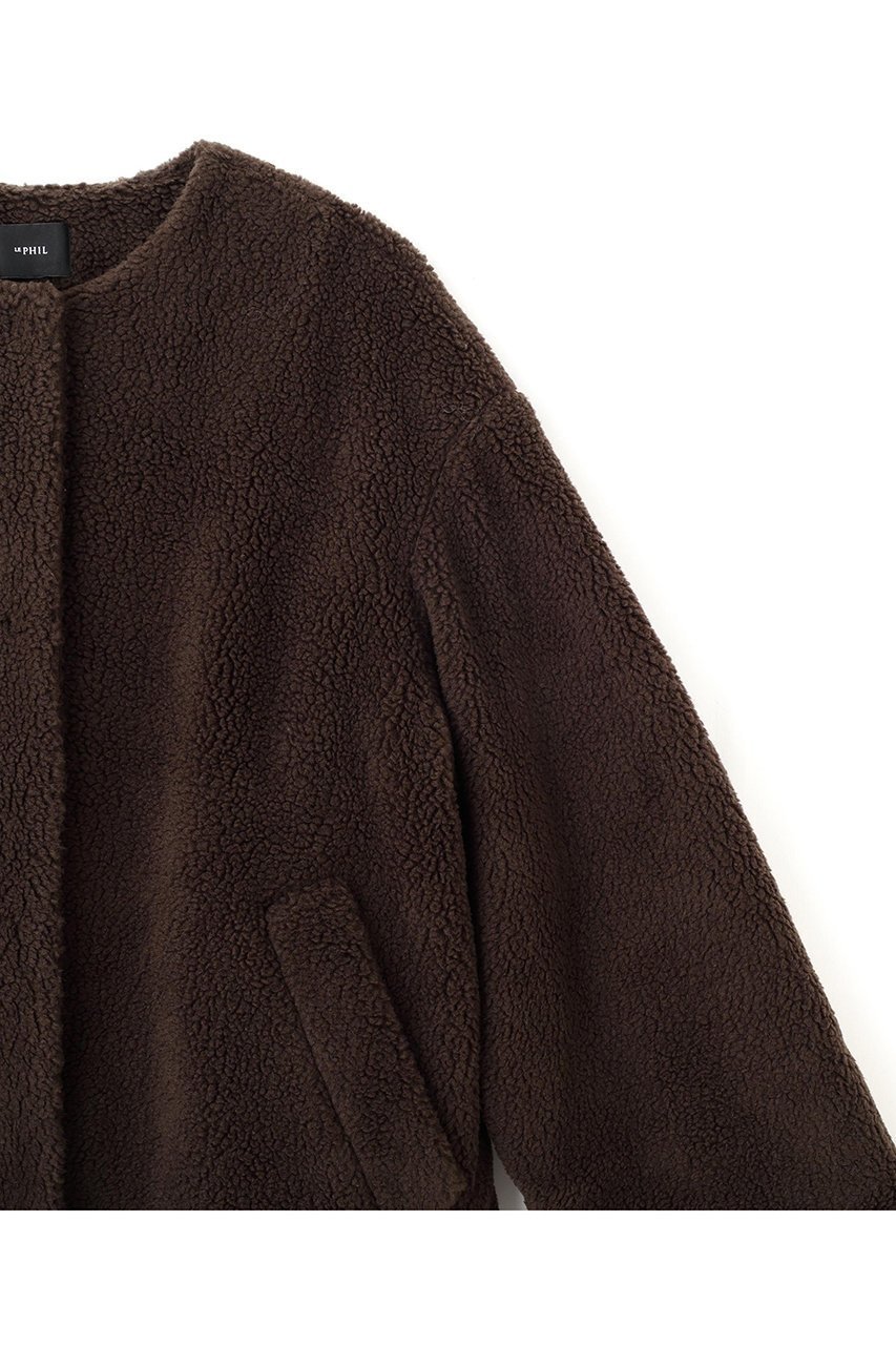 【ル フィル/LE PHIL】の《LE PHIL SPORTS》ボアパイルロングコート 人気、トレンドファッション・服の通販 founy(ファニー) 　ファッション　Fashion　レディースファッション　Fashion for Women　アウター　Coat / Outerwear Collection　コート・ロングコート・ピーコート　Long Coats, Peacoats & More　スタンダード　Standard, Basic　スリット　Slit, Slit Detail　フェイクファー　Faux Fur, Imitation Fur　メッシュ　Mesh, Net Fabric　ロング　Long, Long-Length　エレガント 上品　Elegant　新作・新入荷　New Arrivals / New In　other-4|ID: prp329100004610689 ipo3291000000032989691
