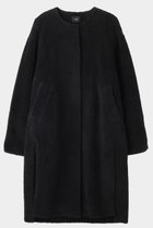 【ル フィル/LE PHIL】の《LE PHIL SPORTS》ボアパイルロングコート ブラック|ID: prp329100004610689 ipo3291000000035374117