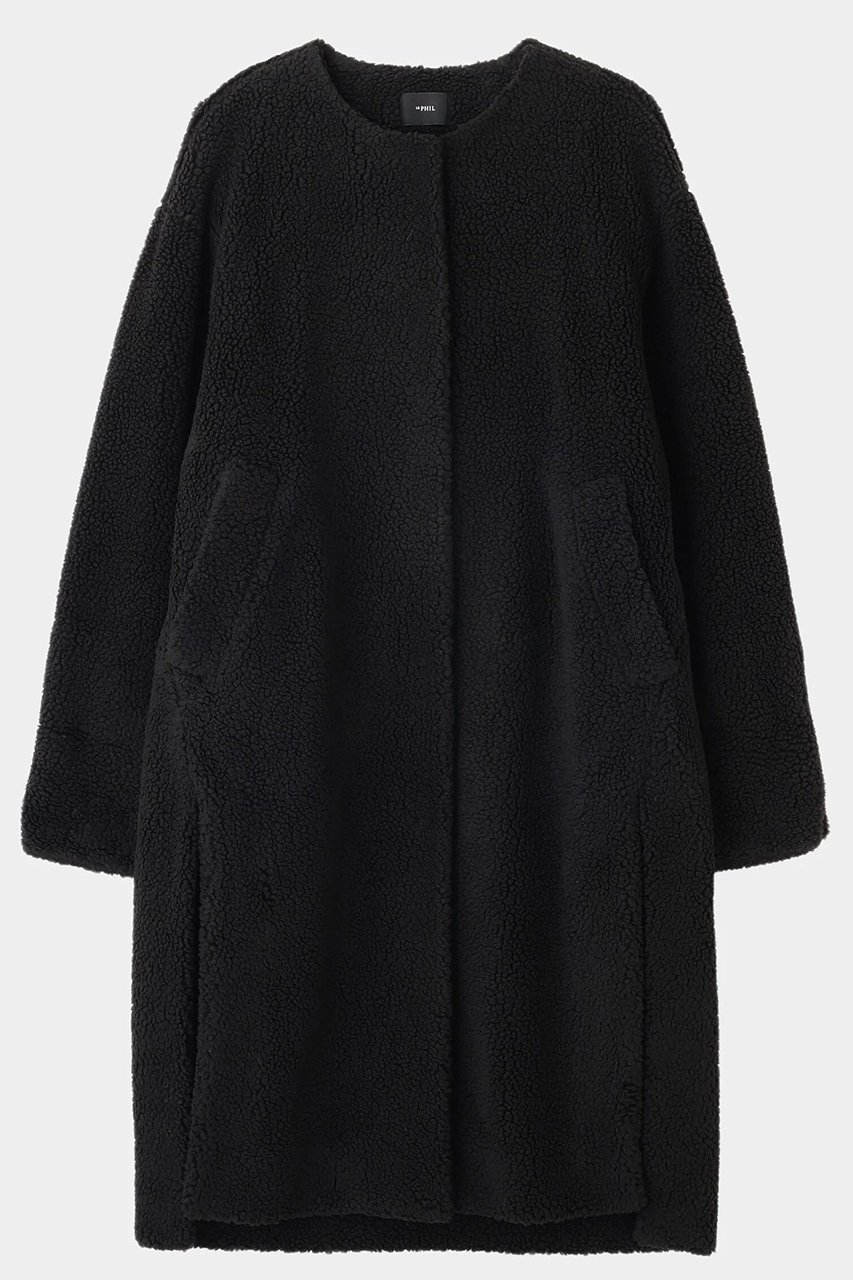 【ル フィル/LE PHIL】の《LE PHIL SPORTS》ボアパイルロングコート 人気、トレンドファッション・服の通販 founy(ファニー) 　ファッション　Fashion　レディースファッション　Fashion for Women　アウター　Coat / Outerwear Collection　コート・ロングコート・ピーコート　Long Coats, Peacoats & More　スタンダード　Standard, Basic　スリット　Slit, Slit Detail　フェイクファー　Faux Fur, Imitation Fur　メッシュ　Mesh, Net Fabric　ロング　Long, Long-Length　エレガント 上品　Elegant　 other-1|ID: prp329100004610689 ipo3291000000035722820