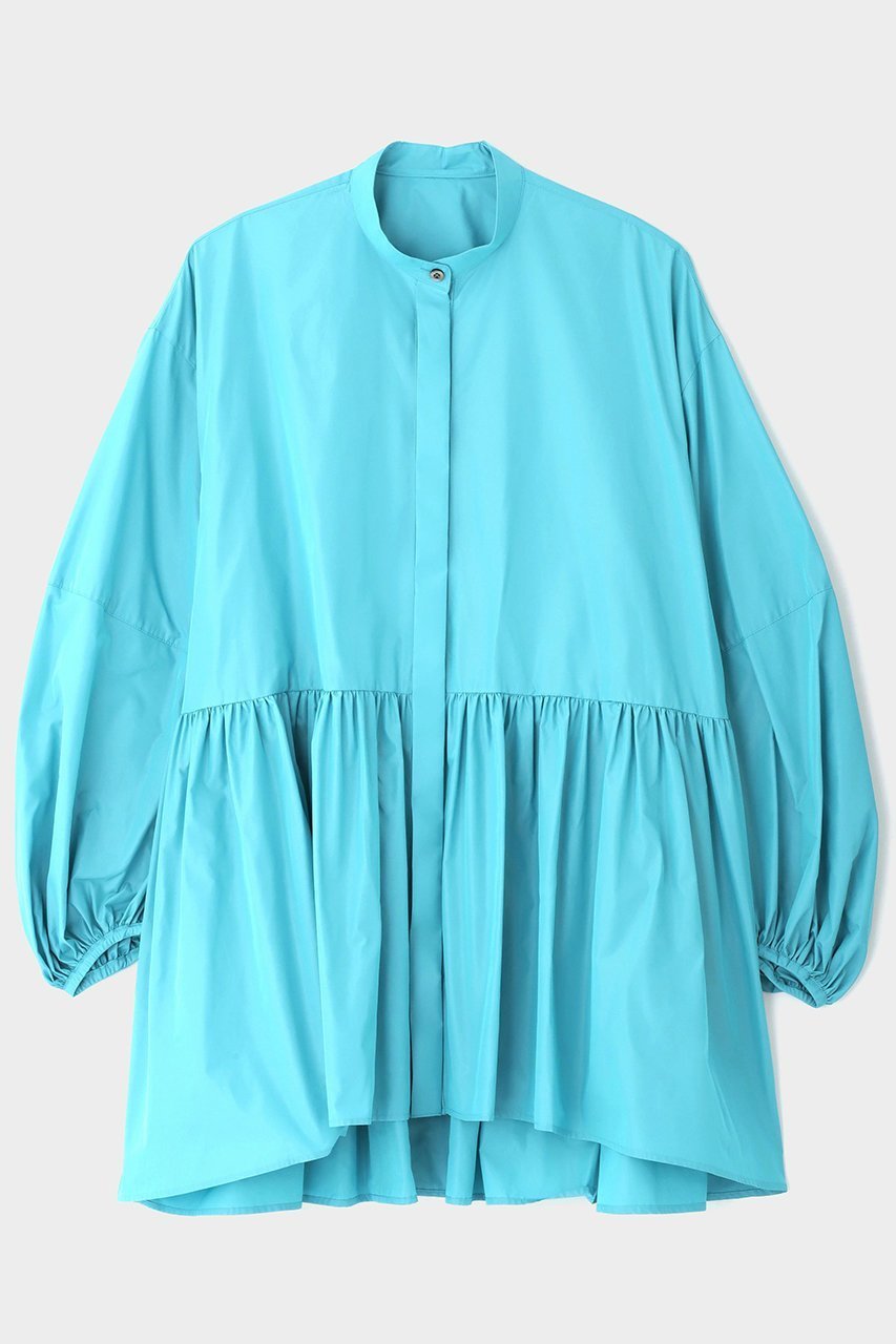 【ル フィル/LE PHIL】の《LE PHIL》ライトタフタギャザーブラウス 人気、トレンドファッション・服の通販 founy(ファニー) 　ファッション　Fashion　レディースファッション　Fashion for Women　トップス・カットソー　Cut & Sew Tops　シャツ・ブラウス・オフィスカジュアル　Elegant Blouses & Button-Ups　おすすめ　Recommended / Our Picks　ギャザー　Gathered, Ruffled　スタンダード　Standard, Basic　スリーブ　Sleeve, Long Sleeve / Short Sleeve　タフタ　Taffeta, Structured Fabric　ドレス　Dress, One-Piece　レギンス　Leggings, Stretch Pants　ロング　Long, Long-Length　羽織　Haori, Light Jacket　other-2|ID: prp329100004610690 ipo3291000000035470427