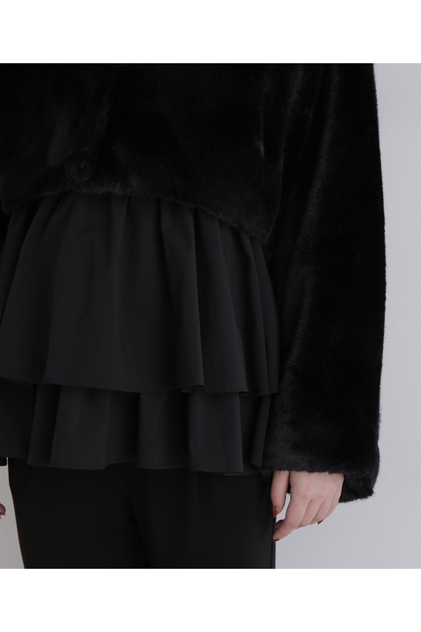 【ル フィル/LE PHIL】のフェイクファーショートジャケット 人気、トレンドファッション・服の通販 founy(ファニー) 　ファッション　Fashion　レディースファッション　Fashion for Women　アウター　Coat / Outerwear Collection　レディースジャケット・軽アウター　Jackets　おすすめ　Recommended / Our Picks　なめらか　Smooth, Silky Texture　ショート　Short, Short Length　ジャケット　Jacket, Outerwear　スタンダード　Standard, Basic　フェイクファー　Faux Fur, Imitation Fur　フレア　Flare, Flared　ボレロ　Bolero, Short Cardigan　ロング　Long, Long-Length　再入荷　Restock / Back in Stock　A/W・秋冬　Autumn/Winter　other-8|ID: prp329100004610694 ipo3291000000035722852