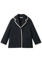 【マックスマーラ/Max Mara】の【 S Max Mara】ZIGRINO ジャージージャケット 人気、トレンドファッション・服の通販 founy(ファニー) ファッション Fashion レディースファッション Fashion for Women アウター Coat / Outerwear Collection レディースジャケット・軽アウター Jackets シンプル Simple, Minimal ジャケット Jacket, Outerwear thumbnail ダークネイビー|ID: prp329100004610695 ipo3291000000036225420