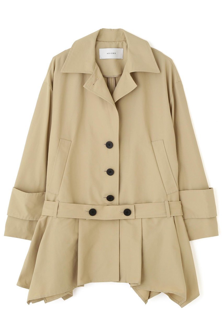 【アドーア/ADORE】のコットンナイロングログランジャケット インテリア・キッズ・メンズ・レディースファッション・服の通販 founy(ファニー) 　ファッション　Fashion　レディースファッション　Fashion for Women　アウター　Coat / Outerwear Collection　レディースジャケット・軽アウター　Jackets　グログラン　Grosgrain, Grosgrain Ribbon　ジャケット　Jacket, Outerwear　テーラード　Tailored, Tailored Fit　フォルム　Silhouette, Form　ブルゾン　Blouson, Bomber Jacket　ペプラム　Peplum, Flared Hem　ベージュ|ID: prp329100004610698 ipo3291000000034695310