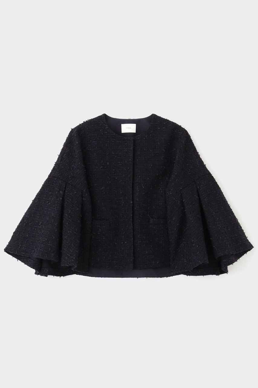 【ル フィル/LE PHIL】のフリンジツィードジャケット 人気、トレンドファッション・服の通販 founy(ファニー) 　ファッション　Fashion　レディースファッション　Fashion for Women　アウター　Coat / Outerwear Collection　レディースジャケット・軽アウター　Jackets　コンパクト　Compact, Small Size　ショート　Short, Short Length　ジャケット　Jacket, Outerwear　スタンダード　Standard, Basic　ツイード　Twill, Twill Weave　バランス　Balance, Style Balance　フレア　Flare, Flared　ボトム　Bottoms, Lower Wear　ミックス　Mix, Mixed Style　ワイド　Wide, Wide Fit　エレガント 上品　Elegant　other-2|ID: prp329100004610700 ipo3291000000032989786