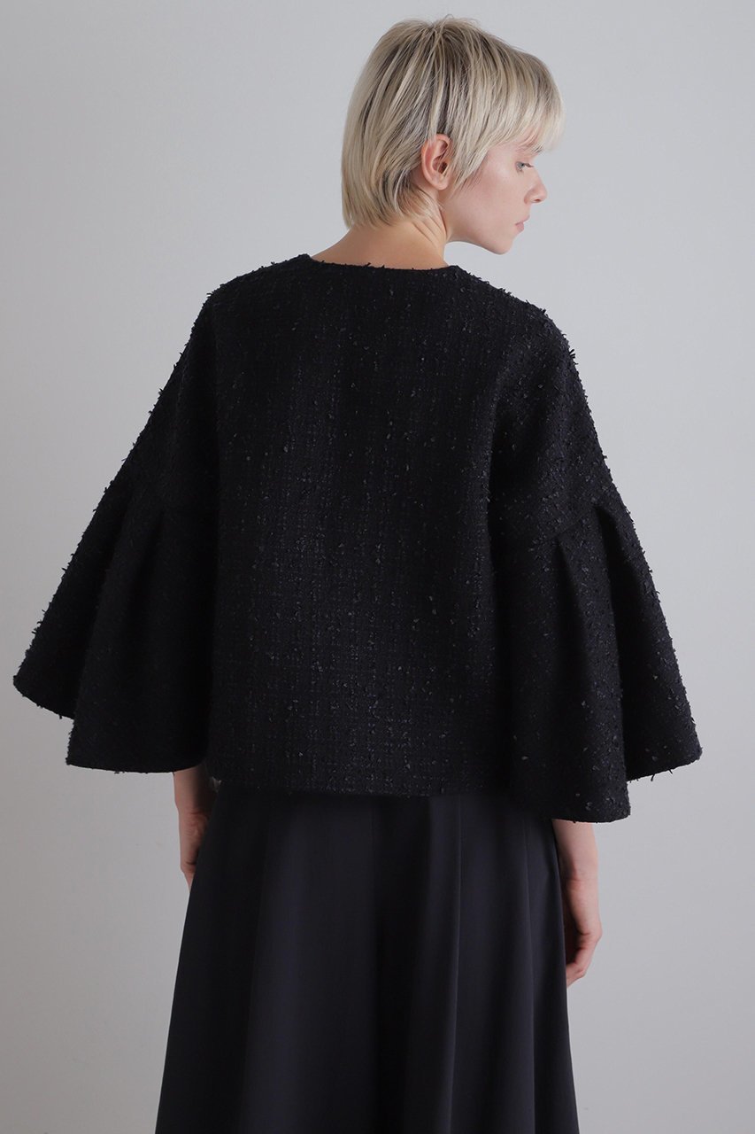 【ル フィル/LE PHIL】のフリンジツィードジャケット 人気、トレンドファッション・服の通販 founy(ファニー) 　ファッション　Fashion　レディースファッション　Fashion for Women　アウター　Coat / Outerwear Collection　レディースジャケット・軽アウター　Jackets　コンパクト　Compact, Small Size　ショート　Short, Short Length　ジャケット　Jacket, Outerwear　スタンダード　Standard, Basic　ツイード　Twill, Twill Weave　バランス　Balance, Style Balance　フレア　Flare, Flared　ボトム　Bottoms, Lower Wear　ミックス　Mix, Mixed Style　ワイド　Wide, Wide Fit　エレガント 上品　Elegant　other-5|ID: prp329100004610700 ipo3291000000032989789