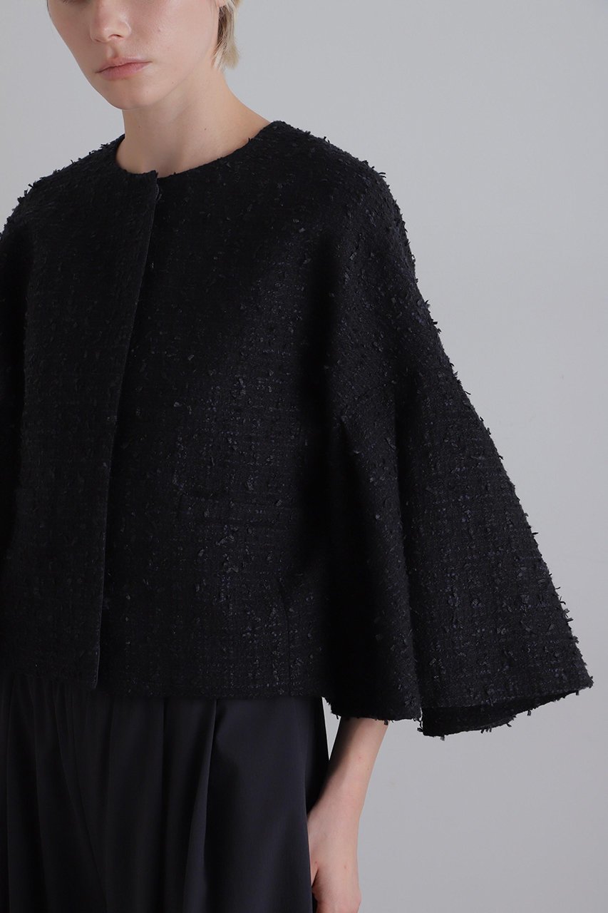【ル フィル/LE PHIL】のフリンジツィードジャケット 人気、トレンドファッション・服の通販 founy(ファニー) 　ファッション　Fashion　レディースファッション　Fashion for Women　アウター　Coat / Outerwear Collection　レディースジャケット・軽アウター　Jackets　コンパクト　Compact, Small Size　ショート　Short, Short Length　ジャケット　Jacket, Outerwear　スタンダード　Standard, Basic　ツイード　Twill, Twill Weave　バランス　Balance, Style Balance　フレア　Flare, Flared　ボトム　Bottoms, Lower Wear　ミックス　Mix, Mixed Style　ワイド　Wide, Wide Fit　エレガント 上品　Elegant　other-7|ID: prp329100004610700 ipo3291000000032989791