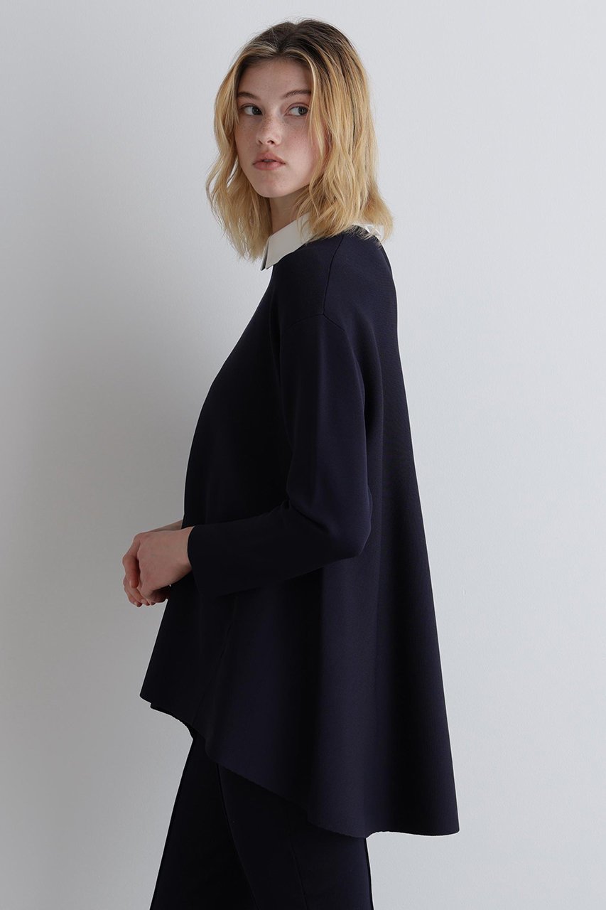 【ル フィル/LE PHIL】の襟付きフレアニット 人気、トレンドファッション・服の通販 founy(ファニー) 　ファッション　Fashion　レディースファッション　Fashion for Women　トップス・カットソー　Cut & Sew Tops　ニット　Knit Tops & Sweaters　カジュアルプルオーバー・ニットトップス　Pullovers & Knit Tops / Casual Pullovers　エアリー　Airy Texture　クラシカル　Classical, Vintage-Inspired　クラシック　Classic, Timeless Style　バランス　Balance, Style Balance　フォルム　Silhouette, Form　フレア　Flare, Flared　フロント　Front, Front Design　エレガント 上品　Elegant　新作・新入荷　New Arrivals / New In　other-4|ID: prp329100004610701 ipo3291000000032989798
