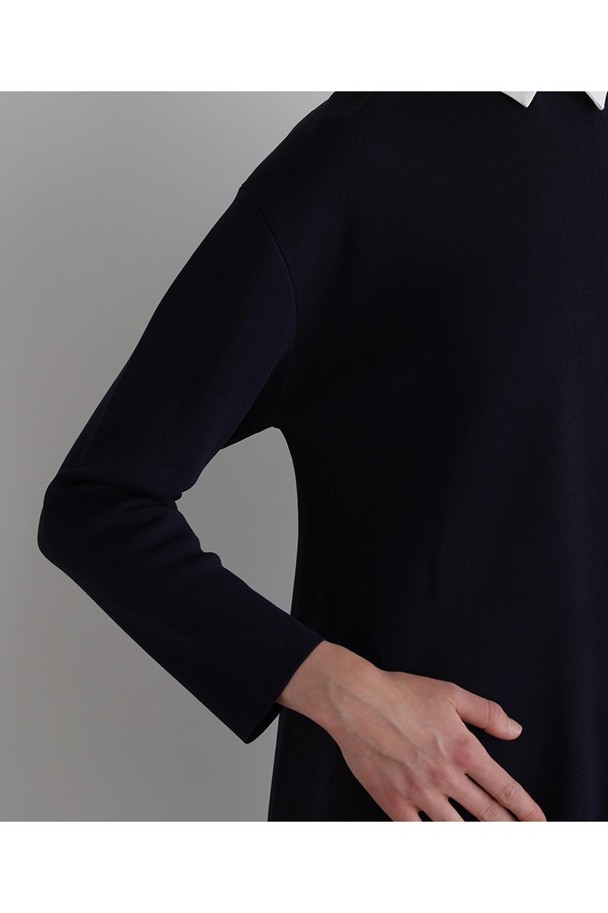 【ル フィル/LE PHIL】の襟付きフレアニット 人気、トレンドファッション・服の通販 founy(ファニー) 　ファッション　Fashion　レディースファッション　Fashion for Women　トップス・カットソー　Cut & Sew Tops　ニット　Knit Tops & Sweaters　カジュアルプルオーバー・ニットトップス　Pullovers & Knit Tops / Casual Pullovers　エアリー　Airy Texture　クラシカル　Classical, Vintage-Inspired　クラシック　Classic, Timeless Style　バランス　Balance, Style Balance　フォルム　Silhouette, Form　フレア　Flare, Flared　フロント　Front, Front Design　エレガント 上品　Elegant　新作・新入荷　New Arrivals / New In　other-7|ID: prp329100004610701 ipo3291000000032989801