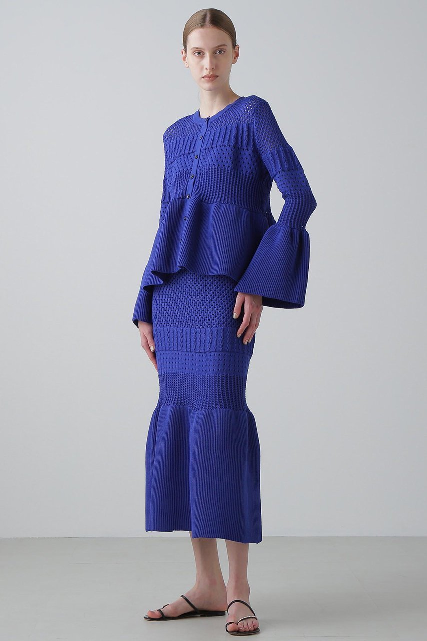 【アドーア/ADORE】のパターンニットカーディガン 人気、トレンドファッション・服の通販 founy(ファニー) ファッション Fashion レディースファッション Fashion for Women トップス・カットソー Cut & Sew Tops ニット Knit Tops & Sweaters カーディガン・羽織り Layered Style Cardigans アイレット Eyelet Lace カーディガン Cardigan, Knitwear ペプラム Peplum, Flared Hem other-3|ID: prp329100004610704 ipo3291000000036062979