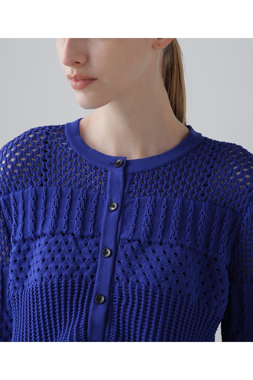 【アドーア/ADORE】のパターンニットカーディガン 人気、トレンドファッション・服の通販 founy(ファニー) ファッション Fashion レディースファッション Fashion for Women トップス・カットソー Cut & Sew Tops ニット Knit Tops & Sweaters カーディガン・羽織り Layered Style Cardigans アイレット Eyelet Lace カーディガン Cardigan, Knitwear ペプラム Peplum, Flared Hem other-6|ID: prp329100004610704 ipo3291000000036062983